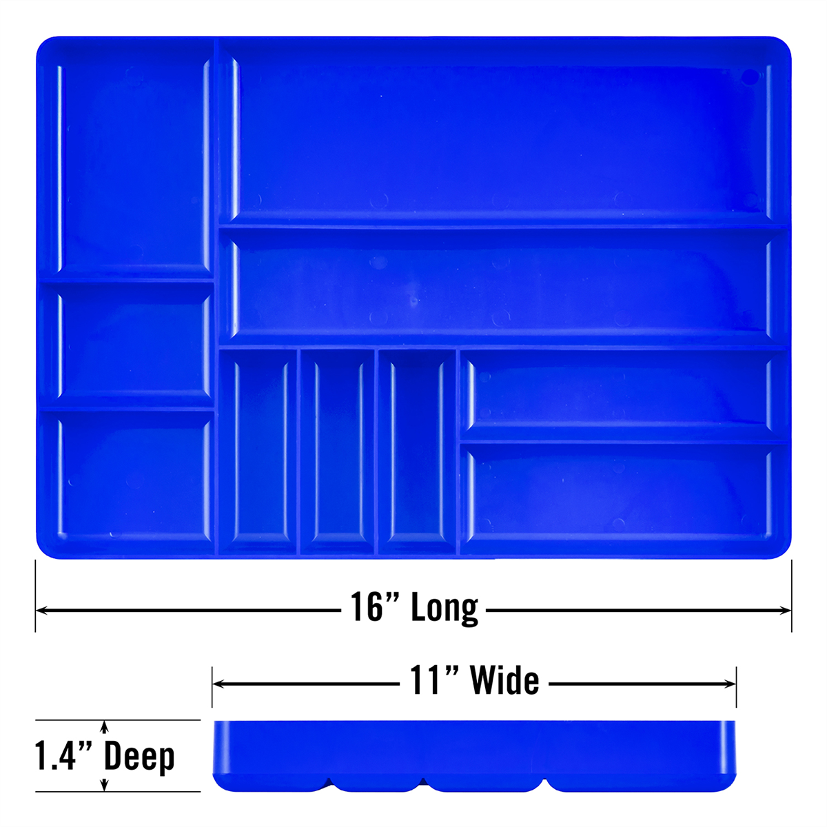 Ernst Mfg. 10 Compartment Tray - Blue