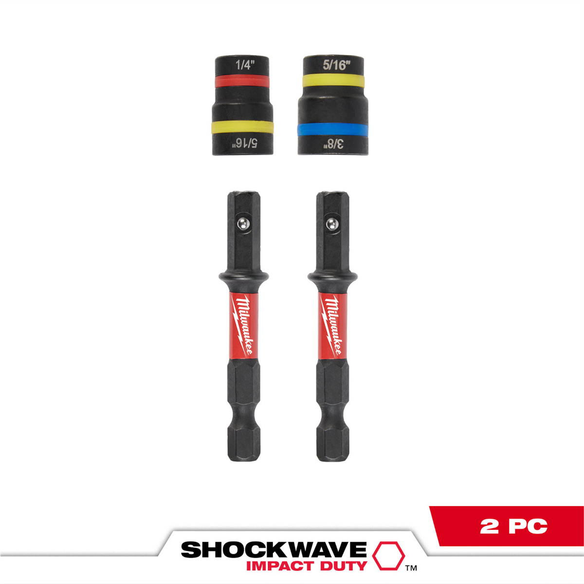 Milwaukee Tool SHOCKWAVE Impact Duty QUIK-CLEAR 2-in-1 Magnetic Nut Driver Set 2
